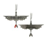 How To Train Your Dragon Limited Edition Toothless Necklace in Metallic Silver How To Train Your Dragon Metallic Silver