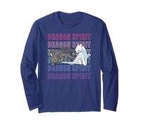 How to Train Your Dragon Made Easy 3 Not to Stop Long Sleeve T-Shirt, Adult Unisex, Navy Blue, Medium