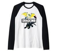 How to Train Your Dragon Movie 2025 Dragons Raglan Baseball Tee