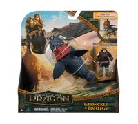 How To Train Your Dragon Movie Gronckle + Fishlegs Figurine