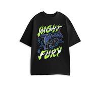 How To Train Your Dragon Night Fury Mens Black Short Sleeved T-Shirt | Graphic Tee with Character Print | Casual Wear for Movie Fans Merch - X-Large