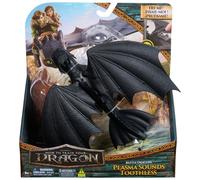 Dreamworks Dragons, How to Train Your Dragon, Battle Dragons, Plasma Sounds Night Fury, 13” Action Figure, Kids Toys for Boys & Girls Ages 4 and up