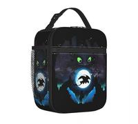 How to Train Your Dragons Toothless Insulated Lunch Bags Food Container Bags Portable Thermal Cooler Bento Box for Travel