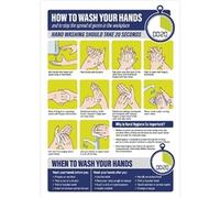 How To Wash Your Hands Sign A4 Self-Adhesive