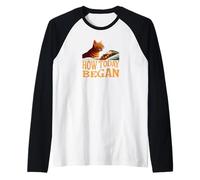 How Today Began Cat Woke Me Early Raglan Baseball Tee