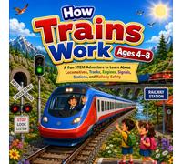 How Trains Work for Kids Ages 4-8: A Fun STEM Adventure to Discover Locomotives, Tracks, Engines, Signals, Stations, and Railway Safety (Little Engineers Series)