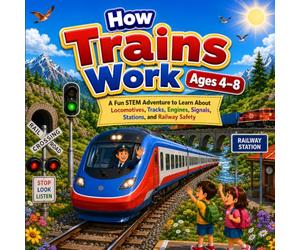 How Trains Work for Kids Ages 4-8: A Fun STEM Adventure to Discover Locomotives, Tracks, Engines, Signals, Stations, and Railway Safety (Little Engineers Series)