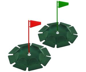 HOW TRUE 2 PCS All-Direction Golf Putting Cup Golf Practice Hole Cup Surface Flocking for Office Indoor Outdoor Practicing