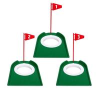 HOW TRUE 3 Pack Golf Practice Putting Cup - Practice Putting Indoors & Outdoors