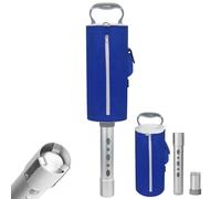 HOW TRUE Golf Ball Shag Bag with Aluminum Handle and Frame | Shag Bag for Golf Balls Golf Ball Retriever | Hold up to 70 Balls (Blue)