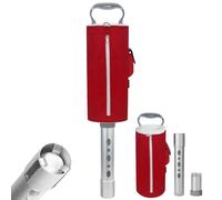 HOW TRUE Golf Ball Shag Bag with Aluminum Handle and Frame | Shag Bag for Golf Balls Golf Ball Retriever | Hold up to 70 Balls (Red)