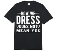 How We Dress Does Not Mean Yes - Feminist Feminism Comfort Colors Adult Heavyweight T-Shirt