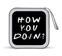 How You Doin CD Case DVD Holders 40 Capacity Hard Plastic Storage Binder Wallet