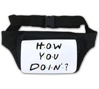 How You Doin TV Series Styled Logo Waist Bag Fanny Pack White
