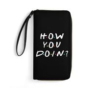 How You Doin Women's Clutch Wallet Bifold Wristlet Long Purse Card Holder Handbag