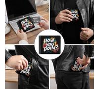 How You Doin1 Funny Men's Wallets Slim Front Pockets Bifold Wallet with ID Credit Card Holder