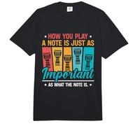How You Play A Note is Just Retro Drumming Percussion Djembe Comfort Colors Adult Heavyweight T-Shirt