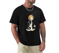 How Your Life is Going T Shirt Boku No Hero My Hero Academy Hero Kaminari Denki Kaminari Anime Superpowers Light T-Shirt Men Black Size S