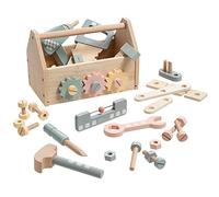 howa 4907 Children's Tool Box with 45 Pieces Wooden Accessories