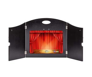 howa 4in1 Storytelling Theater Kamishibai, Shadow Theater, Wooden Puppet Theater for DIN A3 and DIN A4 Picture Cards 7504