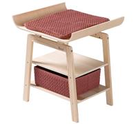 howa Grace Wooden Doll Changing Table with Accessories - Doll Changing Table with Shelf, Storage Basket & Quilted Changing Mat 2770