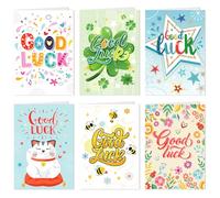 HOWAF 12 Good Luck Cards for Students, Good Luck In Your Exams Card, New Job, School Leavers Gifts, Graduations End Of Year Gifts for Students, Year 6 11 Leavers