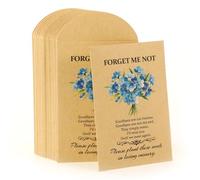 HOWAF 30 PCS Forget Me Not Seeds Packets -Not Included Seed, Forget Me Not Gifts Seed Envelopes for Funeral Favours for Guests, Memorial Gift, Remembrance Gifts