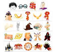 HOWAF 48 Magical Wizard Tattoos, Wizard Temporary Tattoos Stickers for Halloween, Birthday Party Bag Fillers, Magic Party Decorations