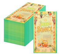 HOWAF 60pcs Happy Sukkot Paper Napkins, Happy Sukkot Party Decoration Disposable Napkins, I Love Sukkot Paper Napkin for Jewish Festival Holiday Party Supplies, Jewish Holiday Favors Tissue