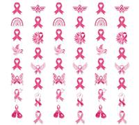 HOWAF 6pcs Breast Cancer Awareness Decorations Garlands, Pink Ribbon Bunting Garlands Pink Bunting Hope Faith Survive pink Awareness Banners for October Breast Cancer Decorations Party Wall Decor, 2M