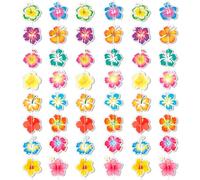 HOWAF 6pcs Hawaiian Garlands Hibiscus Flower Garlands, Tropical Luau Aloha Garland Hawaiian Flower Hanging Streamer Hawaii Bunting Banner for Hawaiian Party Decorations Pool Beach Party Accessories