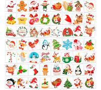 HOWAF Christmas Tattoos for Kids, 96pcs Christmas Temporary Tattoos for Kids Christmas Decorations Xmas Tattoos Stocking Fillers Kids Christmas Eve Box Fillers Christmas Party Supplies Favors