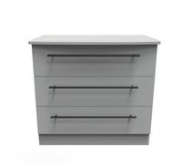 Howard 3 Drawer Chest In Dusk Grey (Ready Assembled)