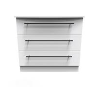 Howard 3 Drawer Chest In White Ash (Ready Assembled)