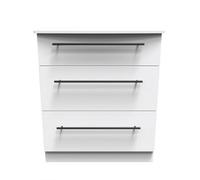 Howard 3 Drawer Deep Chest In White Ash (Ready Assembled)
