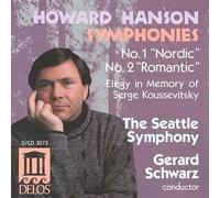 Howard Hanson Symphonies No. 1 "Nordic" and No. 2 "Romantic" (1989) Audio CD