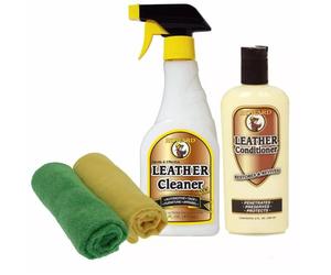Howard Leather Cleaner and Conditioner Kit for Furniture, Sofa Polish, Car Seat Upholstery Treatment, Couch Care Set (473ml & 236ml)