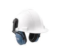 Howard Leight Clarity C1H Helmet-Mounted Passive Earmuff with Sound Management Technology, Metallic Blue Cup, Grey Liner, Dielectric, SNR 28 dB, 1011262