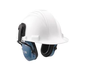 Howard Leight Clarity C1H Helmet-Mounted Passive Earmuff with Sound Management Technology, Metallic Blue Cup, Grey Liner, Dielectric, SNR 28 dB, 1011262