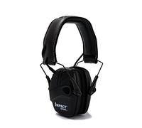 Howard Leight Impact Sport Hear-Through Amplification Over-The-Head Electronic Shooting Earmuff, Black, SNR 25 dB, Audio Input Jack, 1034490 (1 Piece)