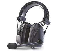 Howard Leight Sync Wireless Noise Blocking Stereo Earmuff with Audio Input Jack, Non-Dielectric, USB Charging Port, Boom Microphone With Windsock, Black, SNR 31 dB, 1034510 (1 Piece)