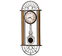 Howard Miller Devahn Wall Clock 625-241 - Wrought-Iron and Wood with Quartz Movement