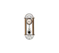 Howard Miller Devahn Wall Clock 625-241 Wrought-Iron and Wood with Quartz Movement