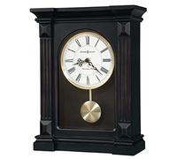 Howard Miller Mia Mantel Clock 635-187 - Worn Black with Quartz, Single-Chime Movement