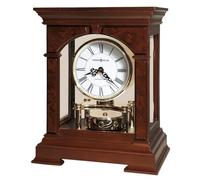 Howard Miller Statesboro Mantel Clock 635-167 - Cherry Bordeaux Wood & Quartz Single Chime Movement