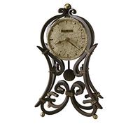 Howard Miller Vercelli Accent Mantel Clock 635-141 - Vintage Wrought-Iron with Quartz Movement