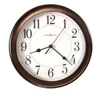 Howard Miller Virgo Wall Clock 625-381 - 8.5-Inch Round Oil-Rubbed Bronze Finished Case, Modern Home Decor, Quartz Movement Timepiece, 3-Point Secure Screw Mount System