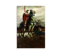 Howard Pyle Outstanding Works Poster The Coming of Lancaster Wall Art Bedroom Prints Home Decor Hanging Picture Canvas Paintings 16x24inch(40x60cm)