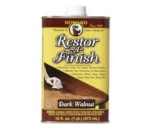 Howard Restor-A-Finish Dark Walnut RF6016 Restore The Original Finish Remove Heat and Stain Marks on Wooden Furniture 473ml