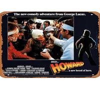 Howard The Duck 1986 Vintage Movie Poster Tin Sign,Retro of Classic Old Film Poster Metal Sign TV Bar Wall Club Restaurant Man Cave Wall Decoration 8x12 Inches Retro Plaques.